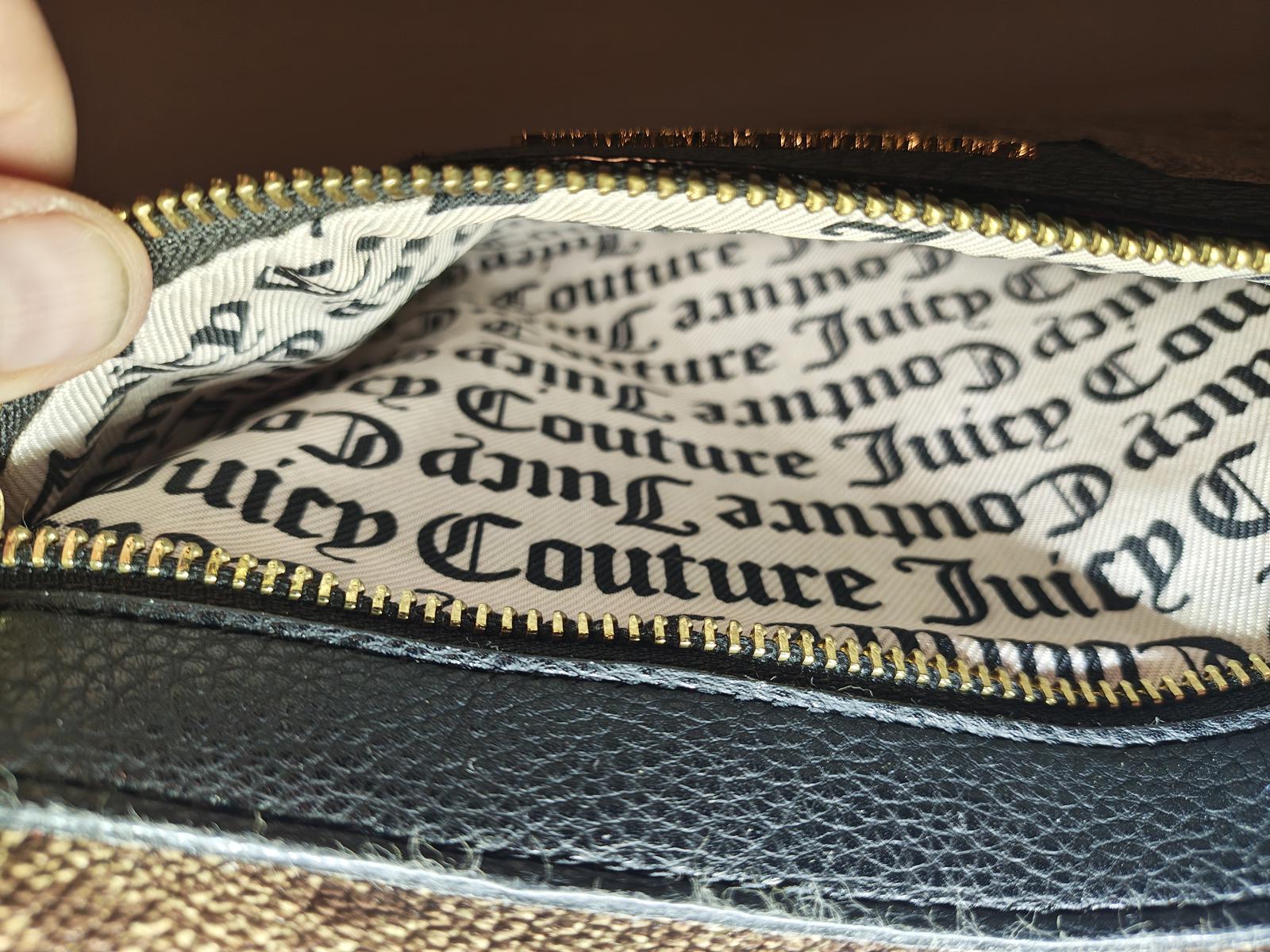 Juicy Couture Monogram Crossbody Bag with Heart Charm