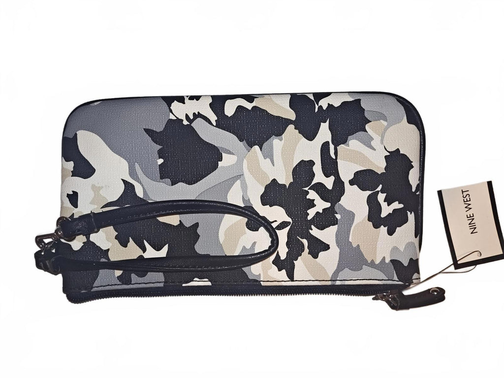 Nine West Women's Camouflage Print Wristlet Clutch NWT