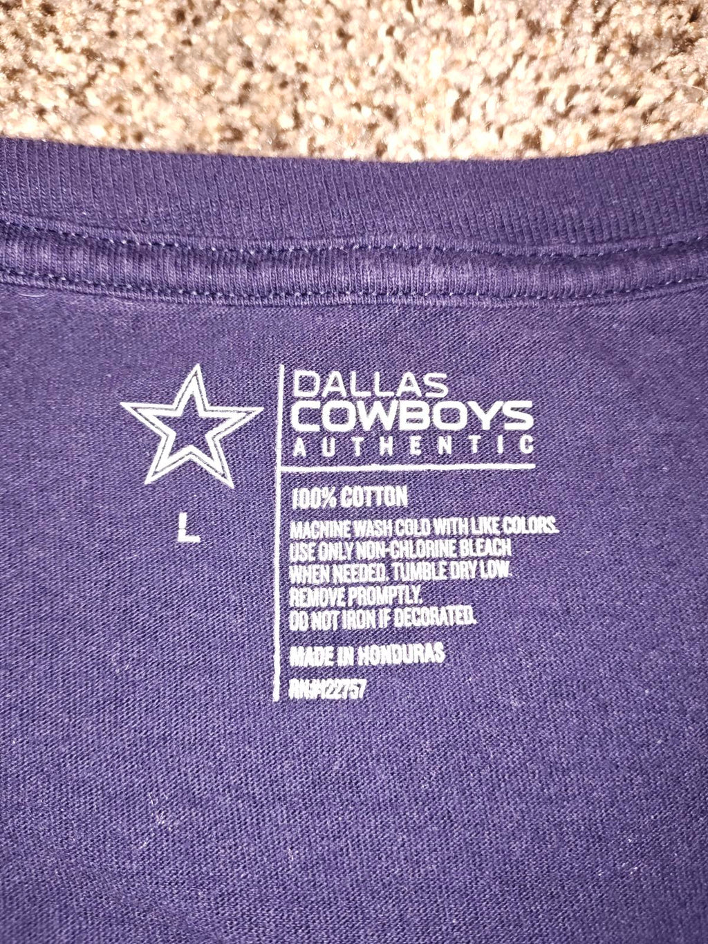 Dallas Cowboys Football T-Shirt Men's Activewear Short Sleeve