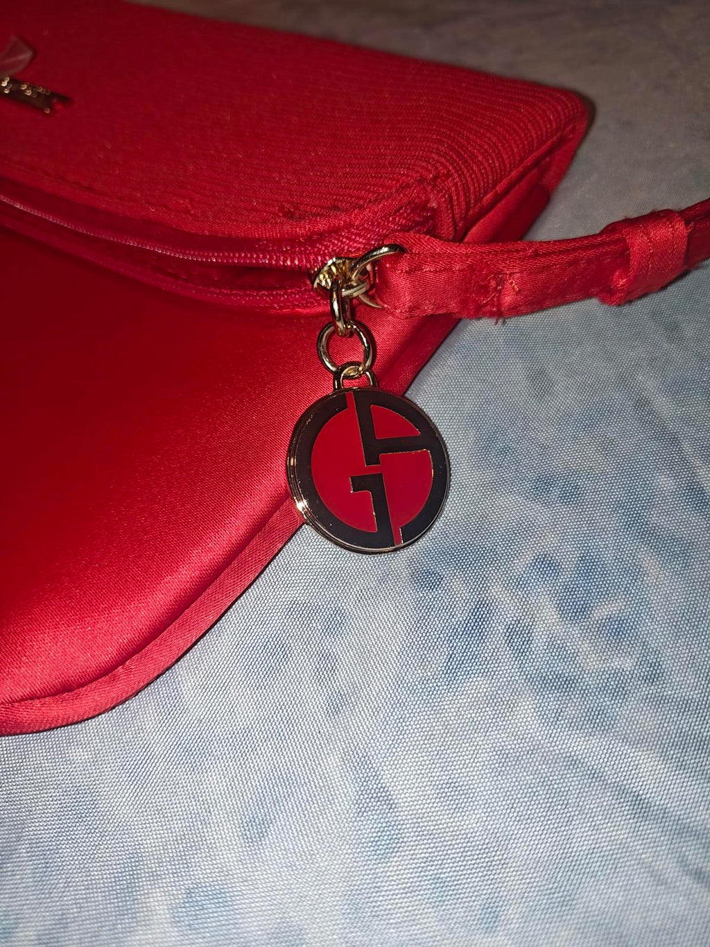 Giorgio Armani Red Clutch Evening Bag