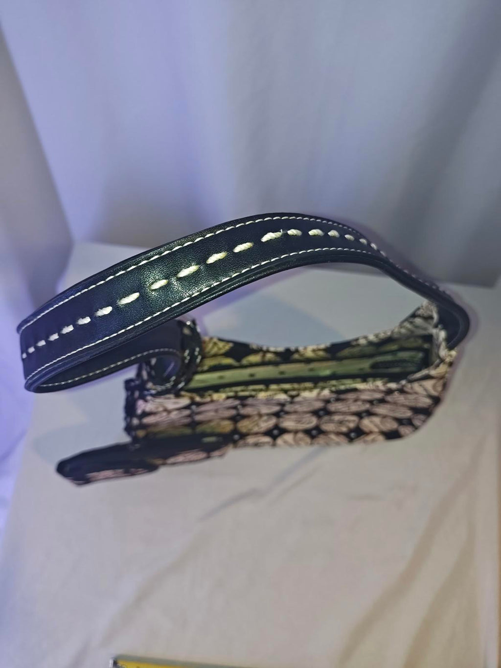 Vintage 90s Batik Print Crossbody Sling Bag & Pouch Set Retro Y2K