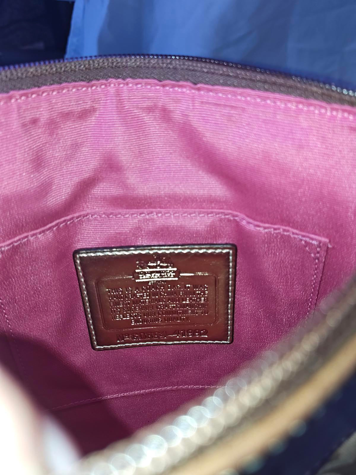 Coach Signature Canvas Crossbody Shoulder Bag