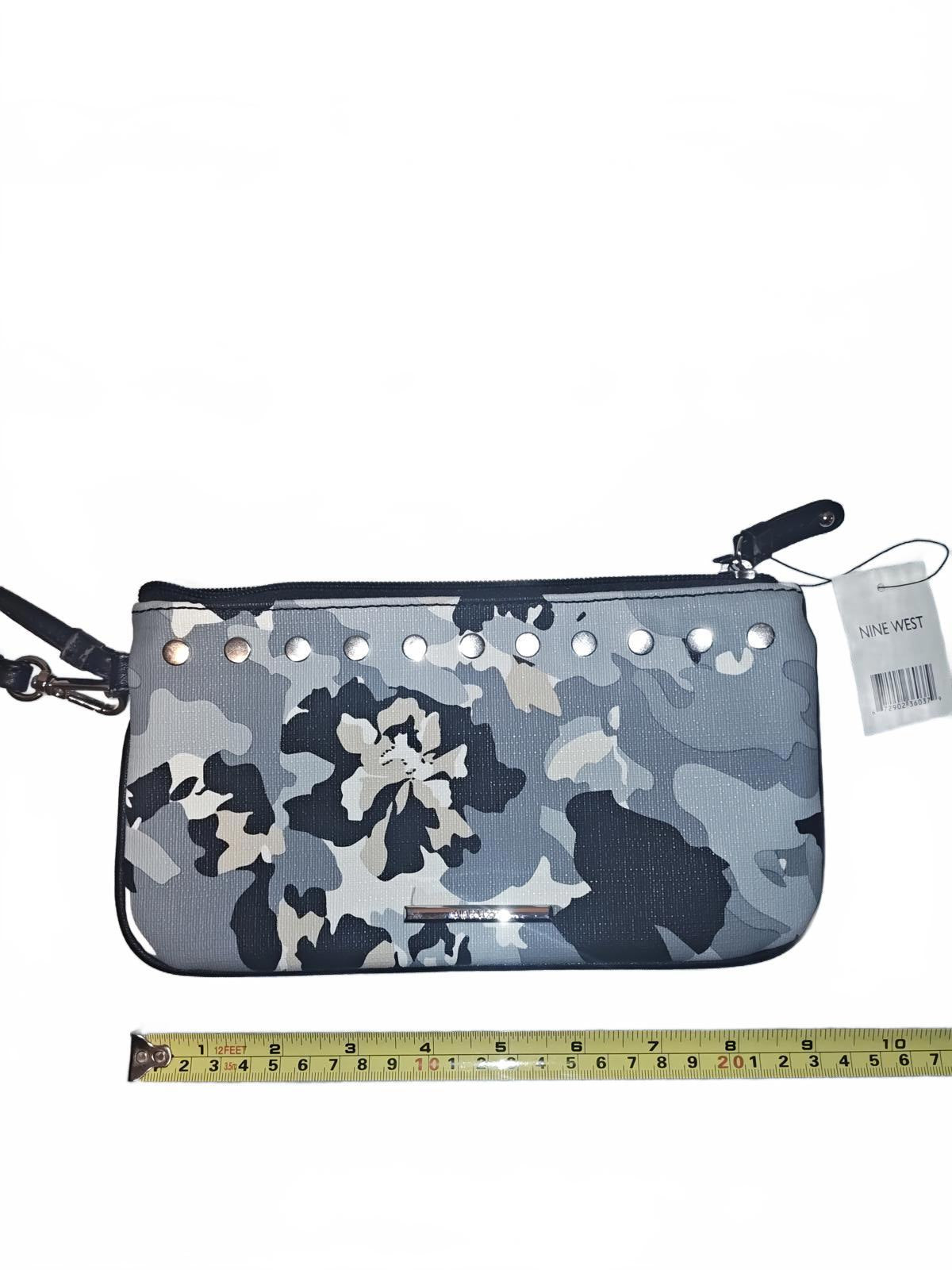 Nine West Women's Camouflage Print Wristlet Clutch NWT