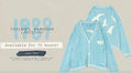 Taylor Swift 1989 Light Blue Cable Knit Cardigan Sweater with Bird Appliques