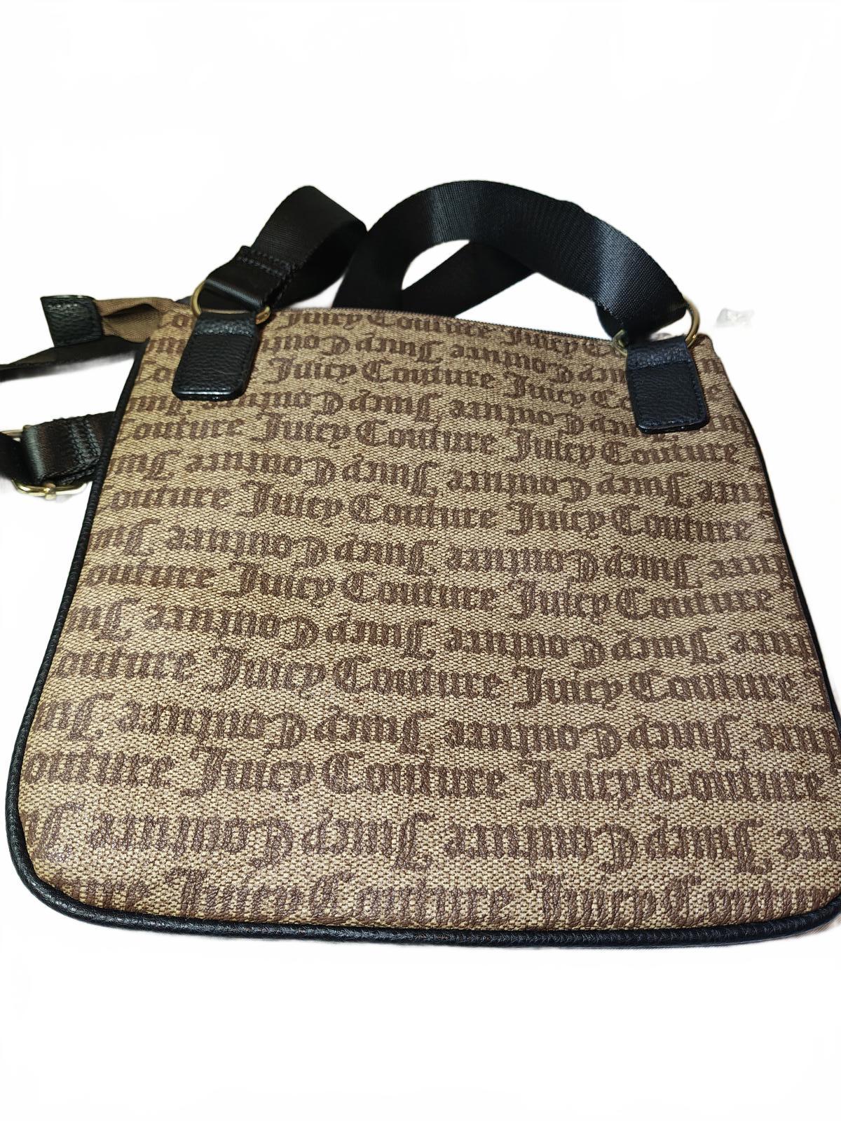 Juicy Couture Monogram Crossbody Bag with Heart Charm