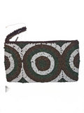 Handmade Beaded Clutch Purse with Circular Pattern