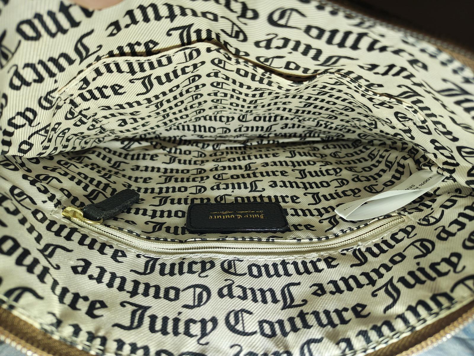 Juicy Couture Monogram Crossbody Bag with Heart Charm